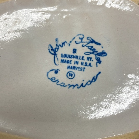 John Taylor Louisville Pottery Handmade Hand painted Bowl serving dish Medium - Picture 4 of 4